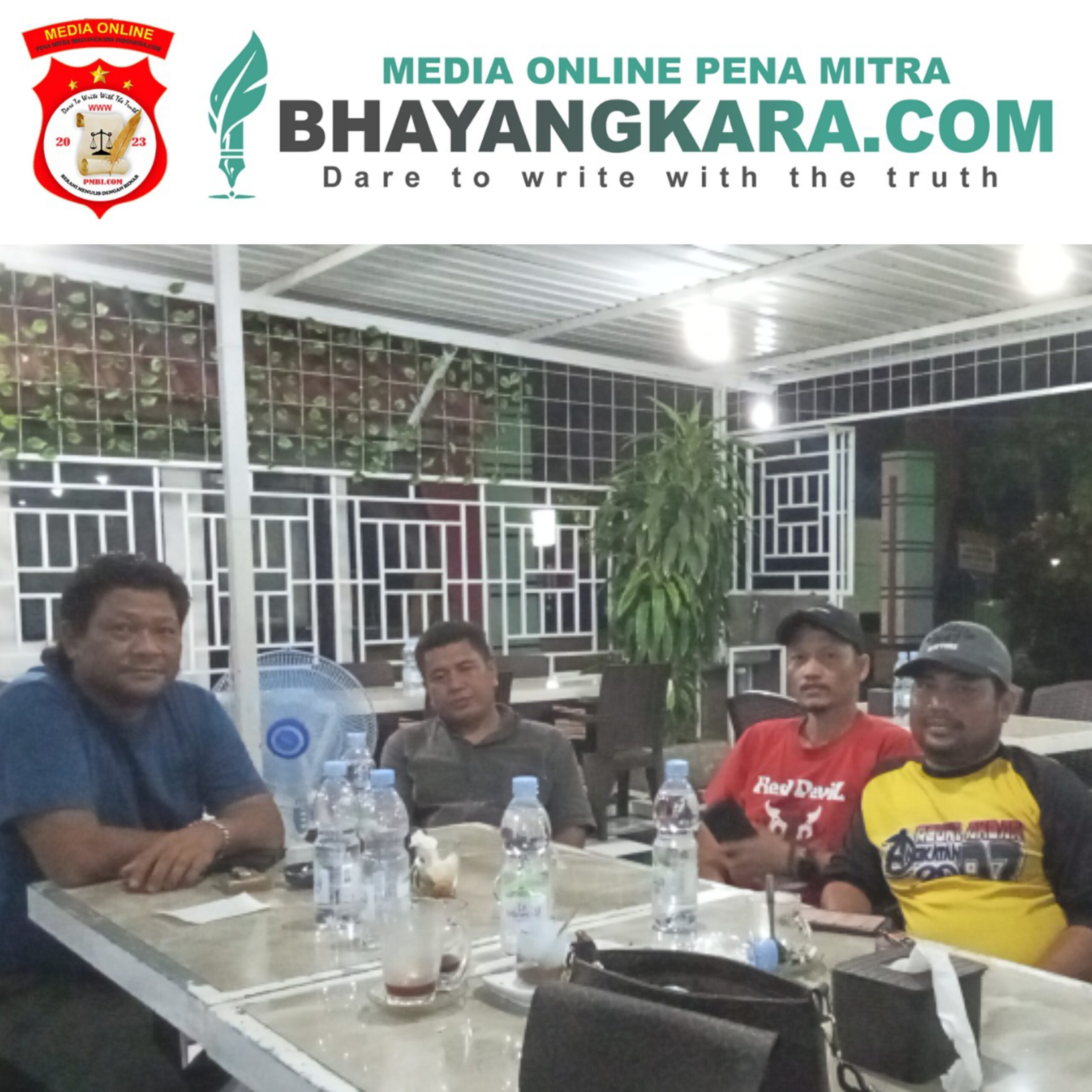Rapat Evaluasi Media online Pena Mitra Bhayangkara.com